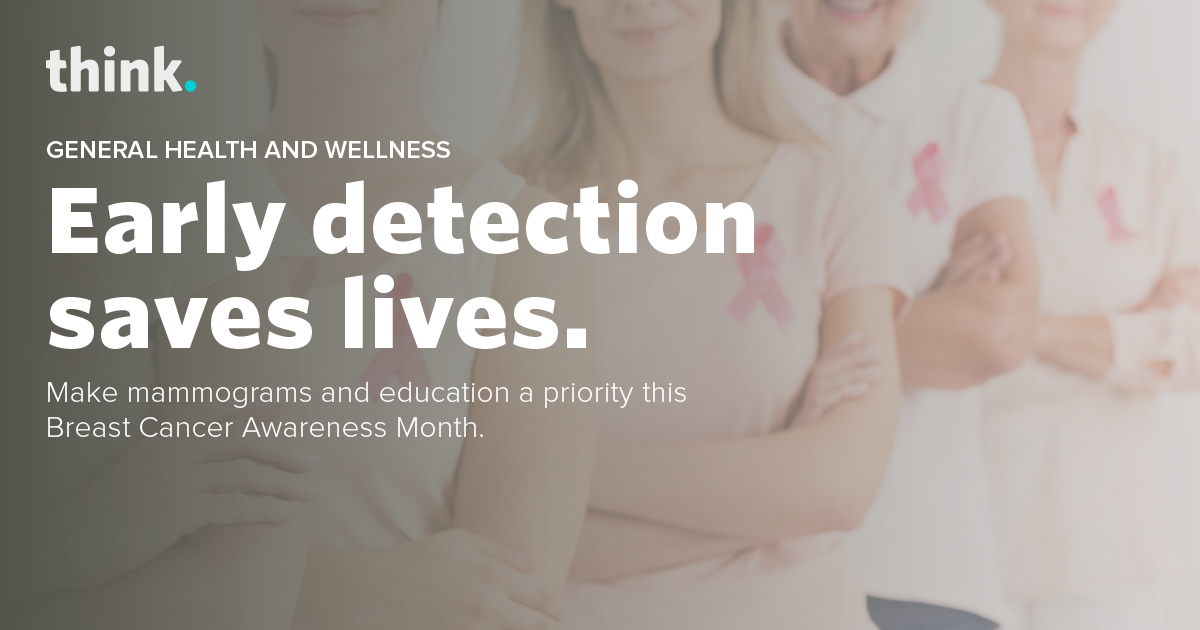 Early detection is your best defense against breast cancer.